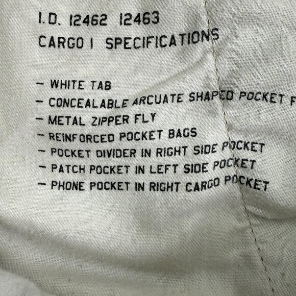 Levi's Cargo Pants Mens 34 Khaki Beige PC9-12462-0010 Utility White Tab 35x31 - Picture 3 of 12